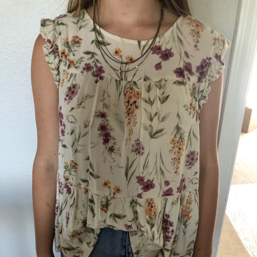 Floral American Eagle Tee-Shirt